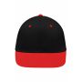 MB6581 6 Panel Pro Cap - black/tomato - one size