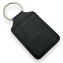 Leather Key Fob with Square Emblem