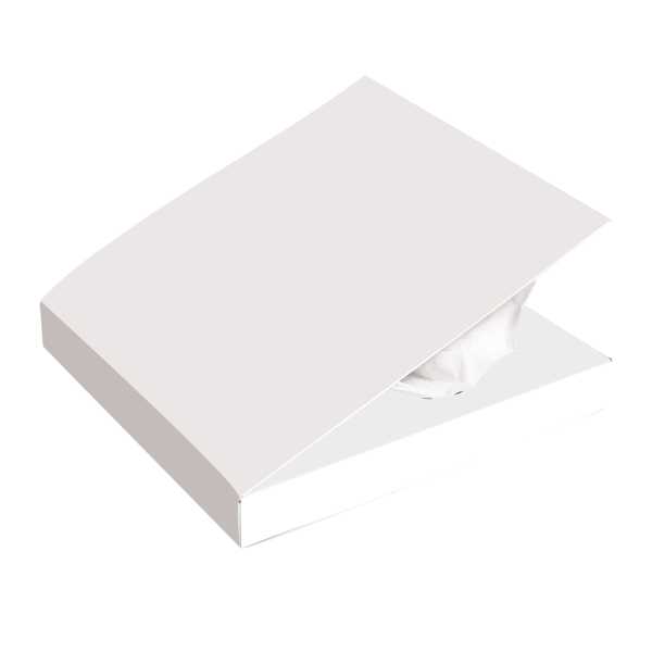 Book style tissue box
