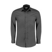 Tailored Fit Poplin Shirt - Graphite - S/14.5"