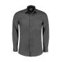 Tailored Fit Poplin Shirt - Graphite - S/14.5"