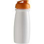 H2O Active® Pulse 600 ml sportfles met flipcapdeksel - Wit/Oranje