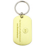 Gold Shine Dog Tags with Keychains (Logo Relief)