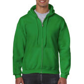 Heavy Blend Adult Full Zip Hooded Sweat - Irish Green - 3XL