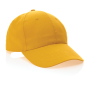 Impact AWARE™  6 panel 190gr gerecycled katoenen cap, geel