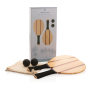 Houten frescobol tennis set, bruin