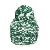 MB7977 Coarse Knitting Hat groen/gebroken wit one size