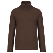 Men's microfleece zip jacket Chocolate 4XL