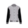 College jacket unisex Oxford Grey / Black 3XL