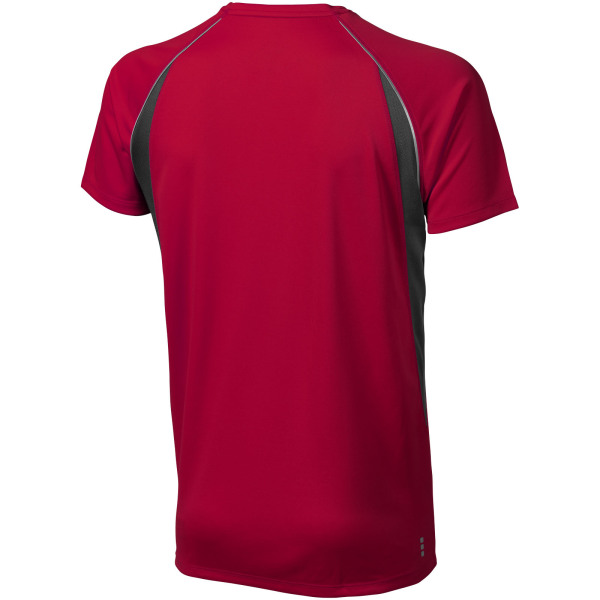 Quebec short sleeve men's cool fit t-shirt - Red/Anthracite - S