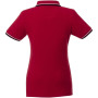 Fairfield short sleeve women's polo with tipping - Red - S