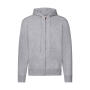 Classic Hooded Sweat Jacket - Heather Grey - 5XL