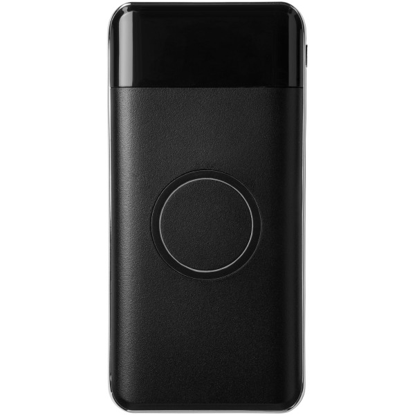 Constant 10.000 mAh wireless power bank with LED - Solid black