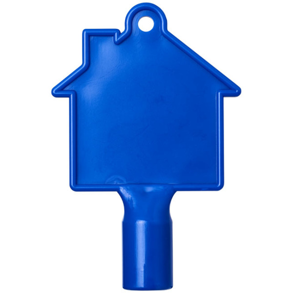 Maximilian huisvormige meterbox-sleutel - Blauw