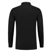 Poloshirt 100% Katoen Lange Mouw 201008 Black 4XL