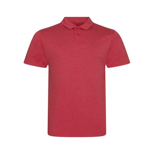 AWDis Tri-Blend Polo Shirt, Heather Red, L, Just Polos