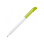 Balpen S45 hardcolour - Wit / Licht groen