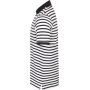 Striped jersey polo shirt White / Navy XL