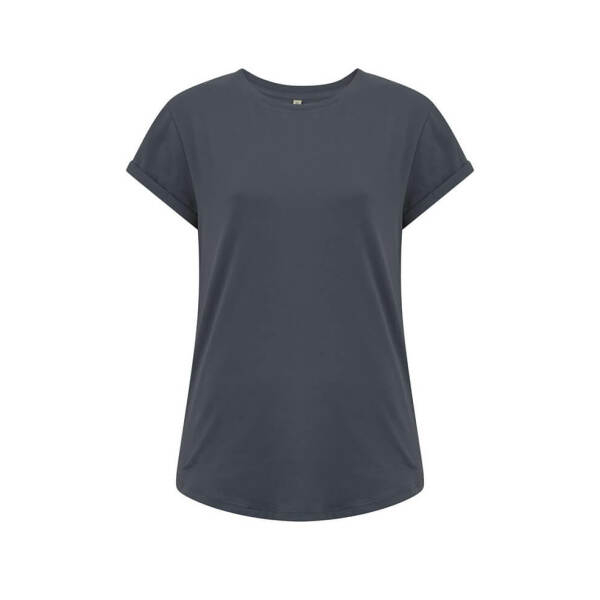 Women's Rolled Sleeve T-shirt Light Charcoal S