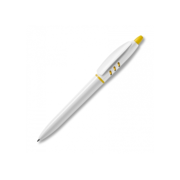 Ball pen S30 hardcolour - White / Yellow