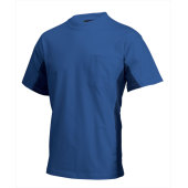 T-shirt Bicolor Borstzak 102002 Royalblue-Navy 5XL