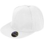 Bronx Original Flat Peak Snapback Cap White One Size