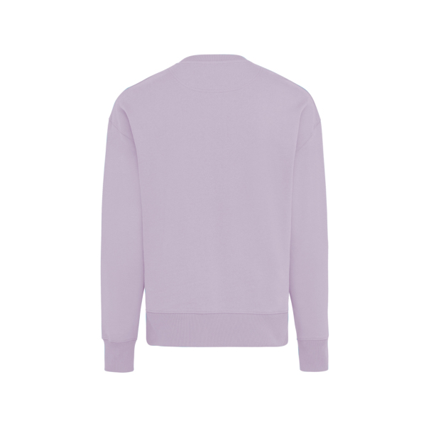 Iqoniq Kruger gerecycled katoen relaxed sweater, lavender (L)