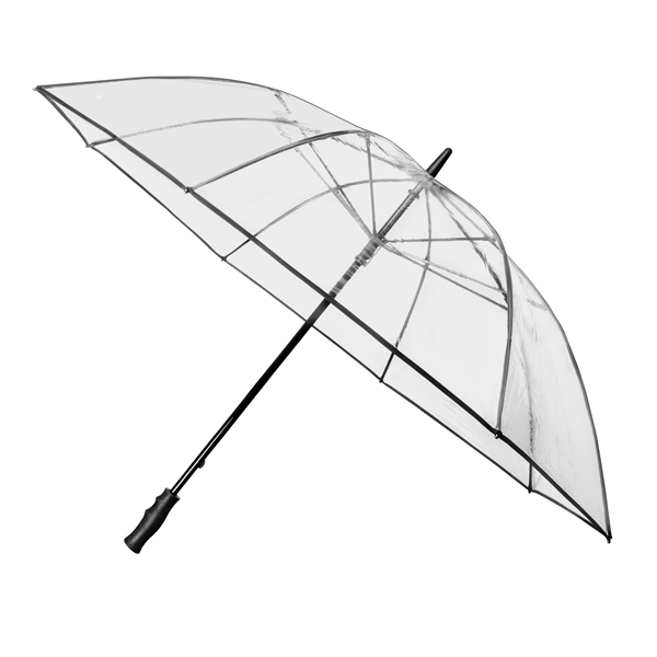 Transparante paraplu windproof met opdruk