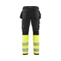 High Vis werkbroek 4-weg-stretch met gereedschapszakken