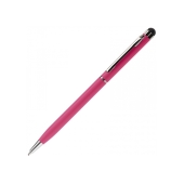 Balpen stylus metaal - Donker Roze