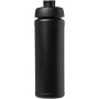 Baseline® Plus grip 750 ml sportfles met flipcapdeksel - Zwart