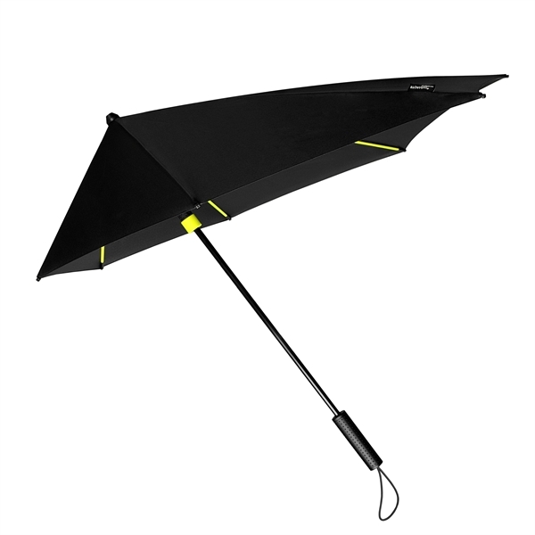 STORMaxi - Arodynamische stormparaplu - Handopening - Windproof - 92 cm - Zwart / Geel STORMaxi - Arodynamische stormparaplu - Handopening - Windproof - 92 cm - Zwart / Geel