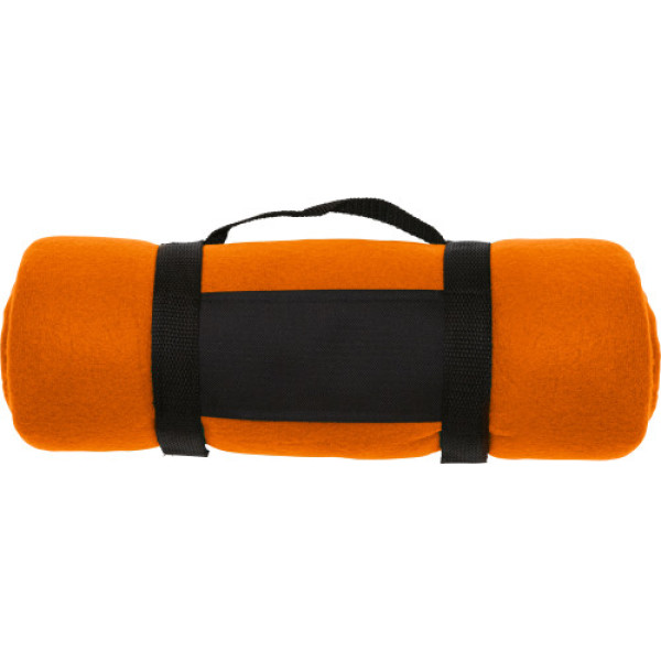 Polar fleece (170-180 gr/m²) blanket Nora orange