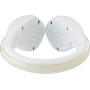 ABS and silicone shoe clip white/red