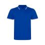 AWDis Stretch Tipped Piqué Polo Shirt, Royal Blue/White, XL, Just Polos