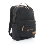Impact AWARE™ 16 oz. recycled canvas backpack, black