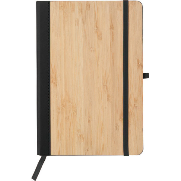 PU and bamboo notebook Dorita