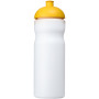 Baseline® Plus 650 ml sportfles met koepeldeksel - Wit/Geel
