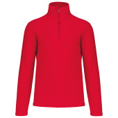 Enzo > Zip neck microfleece jacket Red XS