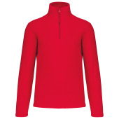 Enzo - Fleece met ritskraag Red XS