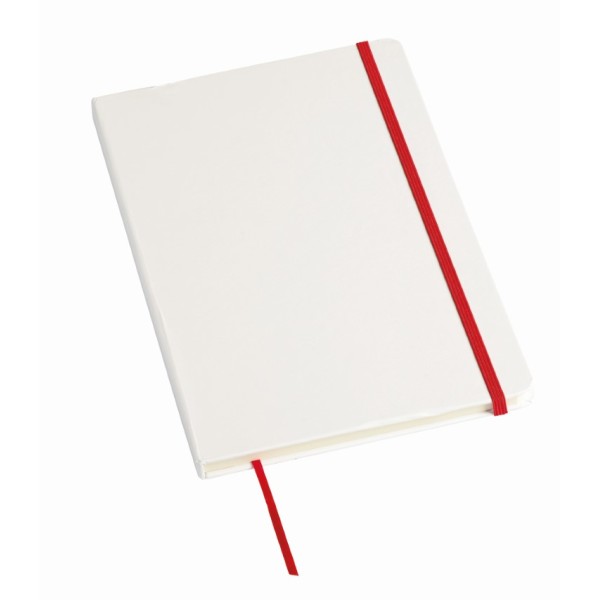 A5-notitieboekje AUTHOR - rood, wit