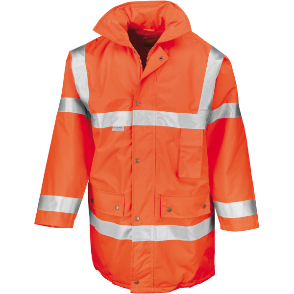 High-Viz Safety Jacket Fluorescent Orange XL