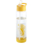Tutti-frutti 740 ml Tritan™ infuser sport bottle - Transparent/Yellow