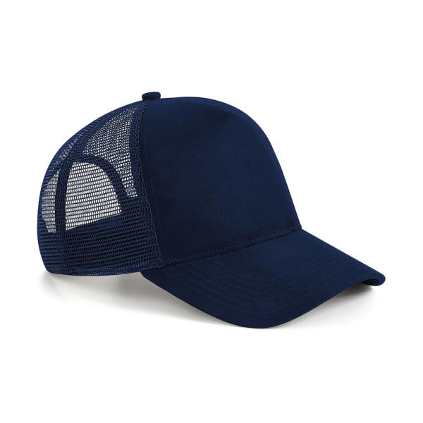 Suede Snapback Trucker - French Navy - One Size