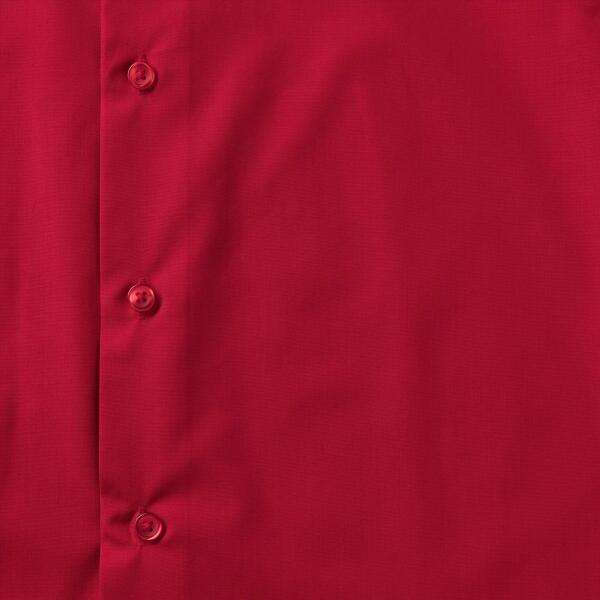 RUS Men LSL Tailored Polycot. Poplin Shirt, Classic Red, M