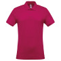 Piqué-herenpolo korte mouwen Fuchsia 4XL