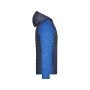 Men's Knitted Hybrid Jacket - royal-melange/anthracite-melange - S