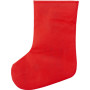 Non-woven (80 gr/m²) kerst sok rood/wit