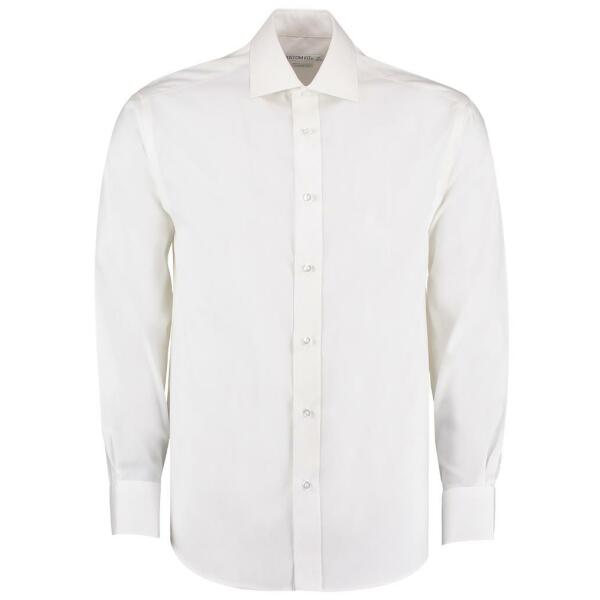 Premium Long Sleeve Classic Fit Oxford Shirt, White, 18, Kustom Kit