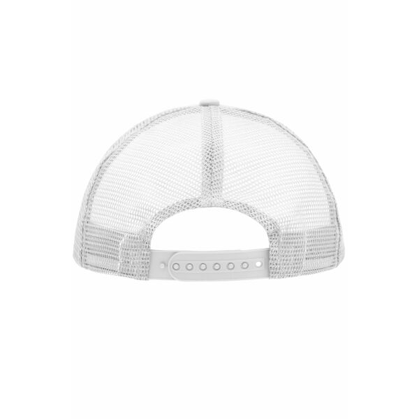 MB070 5 Panel Polyester Mesh Cap - neon-pink/white - one size